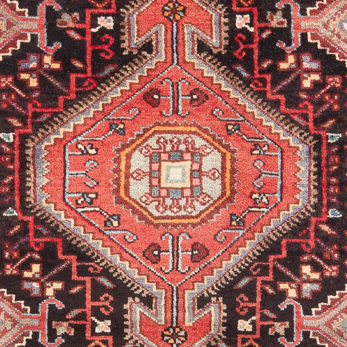 Alfombra persa - Nómada - Real - 188 x 120 cm - azul oscuro