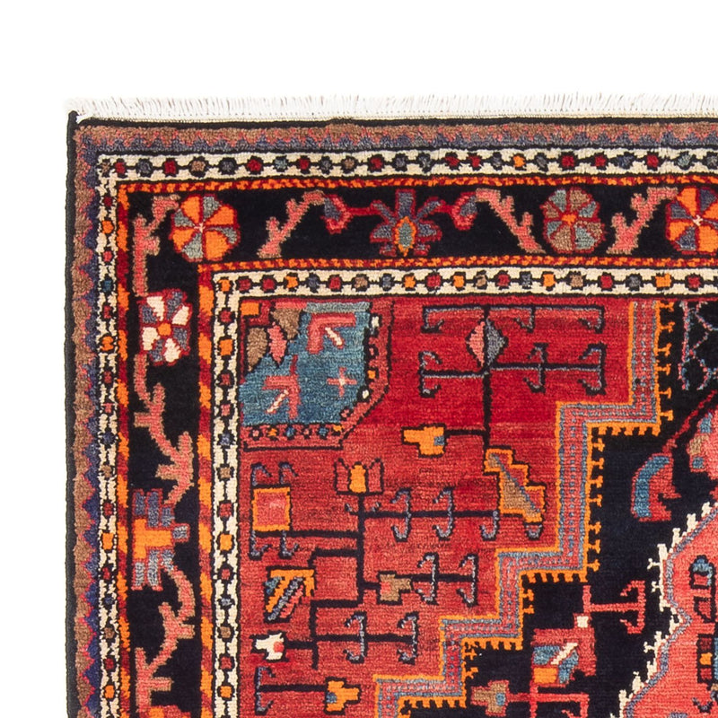 Alfombra persa - Nómada - Real - 218 x 139 cm - azul oscuro