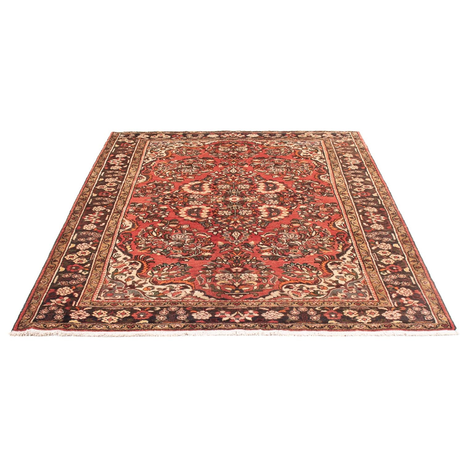 Alfombra persa - Nómada - Real - 219 x 155 cm - rojo