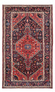 Alfombra persa - Nómada - Real - 234 x 135 cm - azul oscuro