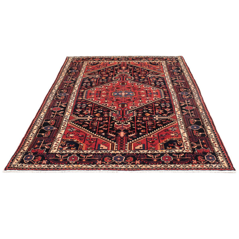 Alfombra persa - Nómada - Real - 234 x 135 cm - azul oscuro