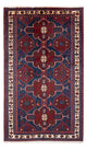 Alfombra persa - Nómada - Real - 212 x 127 cm - azul