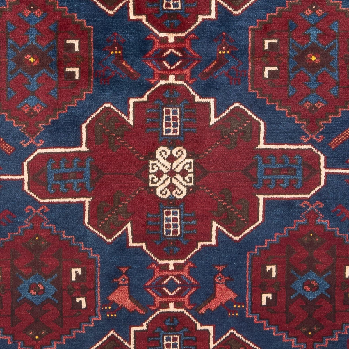 Alfombra persa - Nómada - Real - 212 x 127 cm - azul