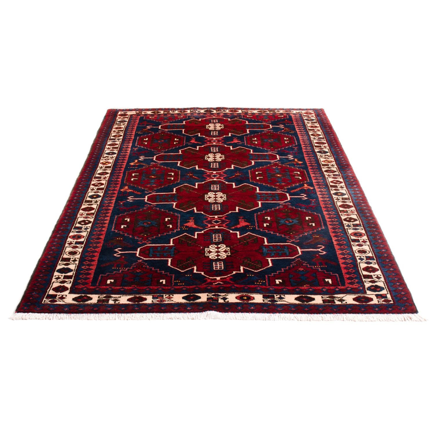 Alfombra persa - Nómada - Real - 212 x 127 cm - azul