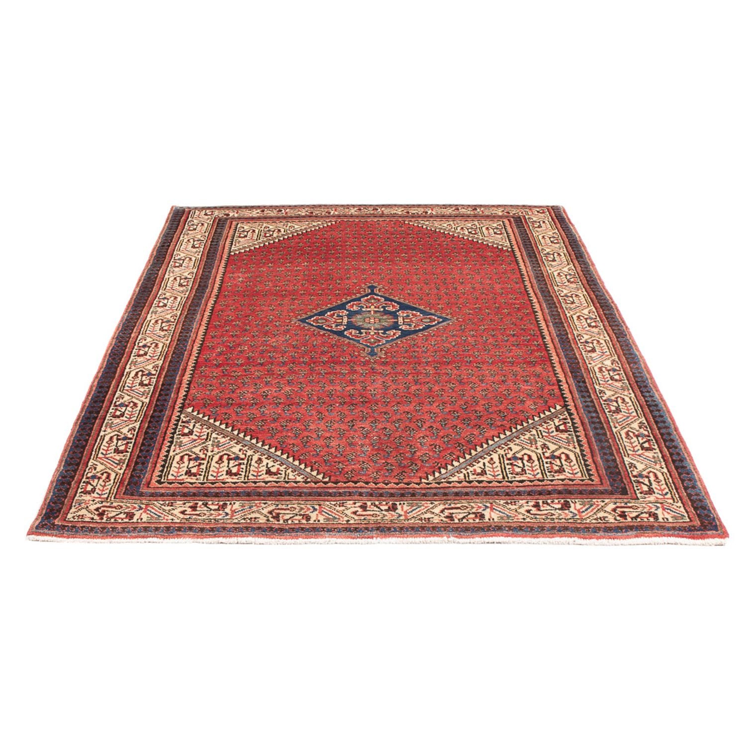 Alfombra persa - Nómada - Real - 210 x 130 cm - rojo