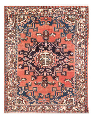 Alfombra persa - Nómada - Real - 188 x 133 cm - naranja
