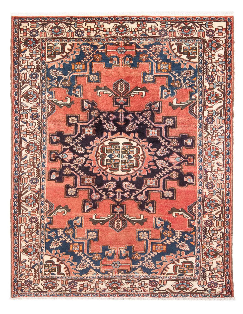Alfombra persa - Nómada - Real - 188 x 133 cm - naranja