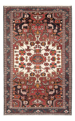 Alfombra persa - Nómada - Real - 209 x 134 cm - rojo