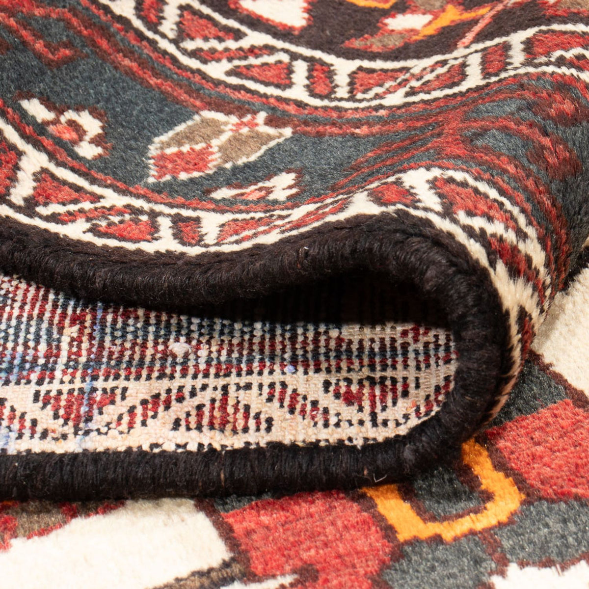 Alfombra persa - Nómada - Real - 209 x 134 cm - rojo