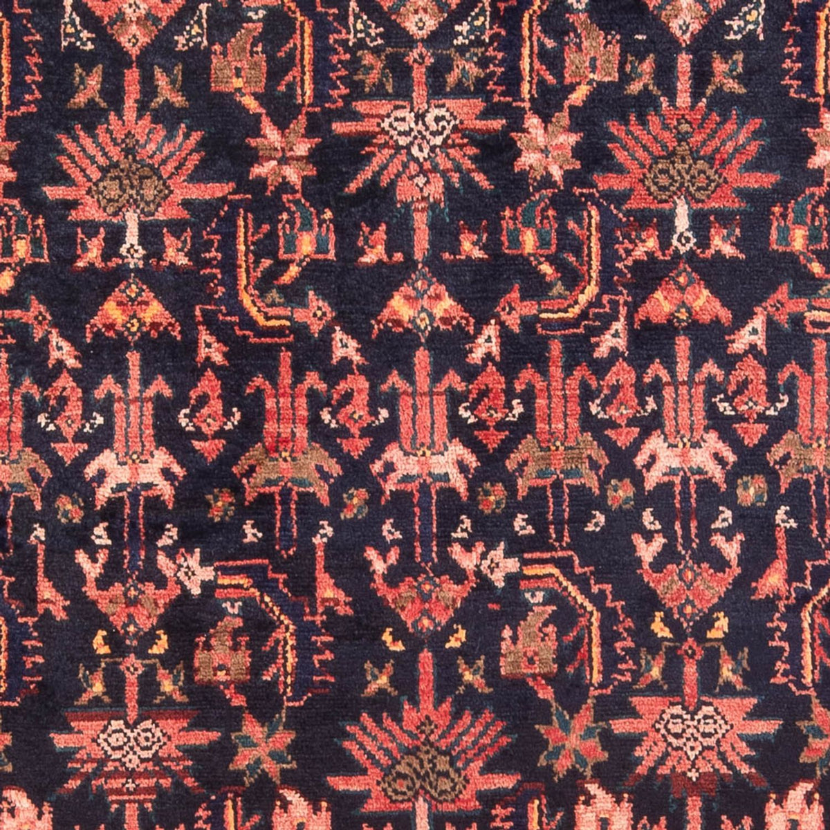 Alfombra persa - Nómada - Real - 219 x 133 cm - azul oscuro