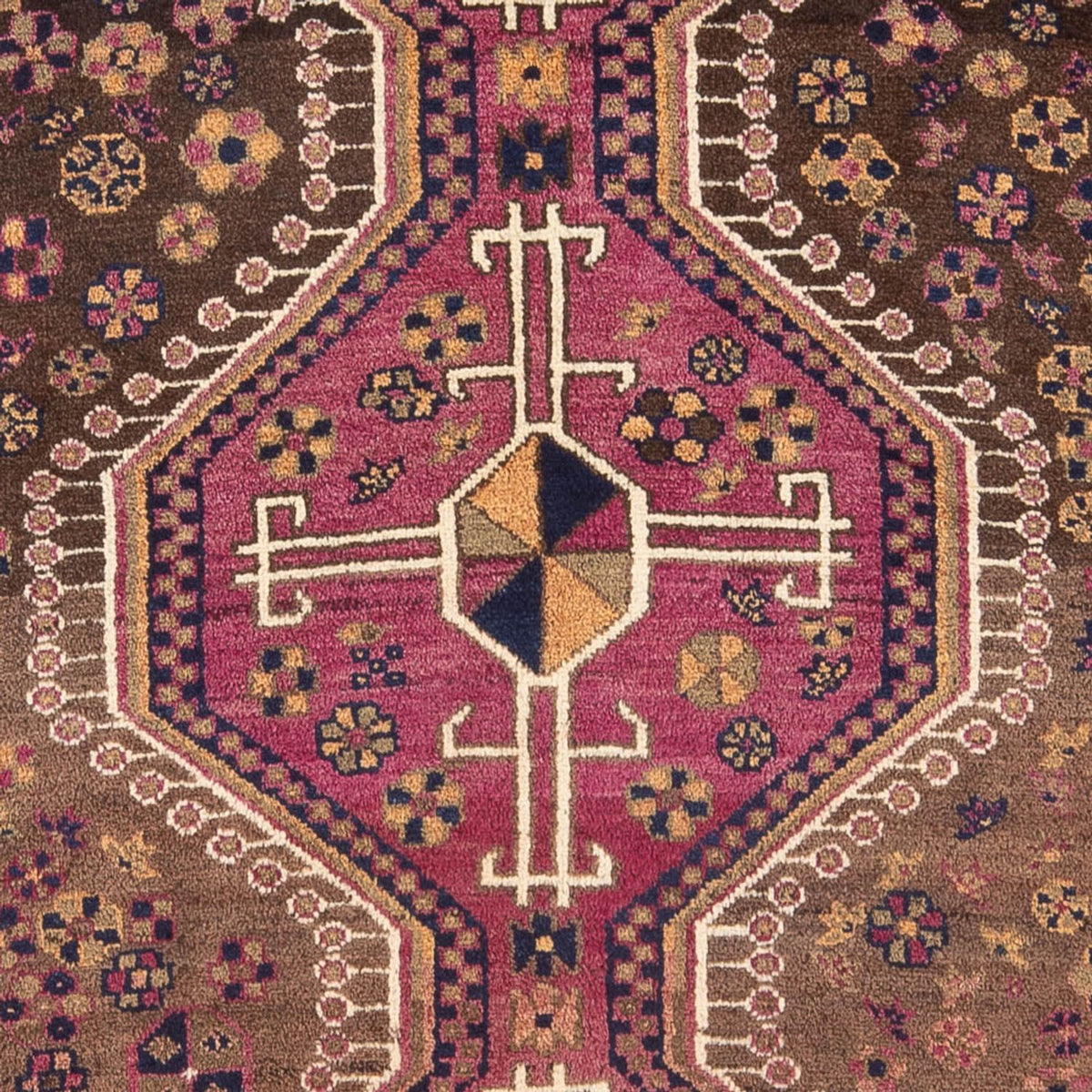 Alfombra persa - Nómada - Real - 227 x 138 cm - azul oscuro