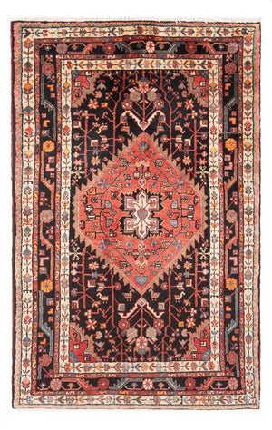 Alfombra persa - Nómada - Real - 205 x 123 cm - azul oscuro