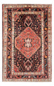 Alfombra persa - Nómada - Real - 205 x 123 cm - azul oscuro
