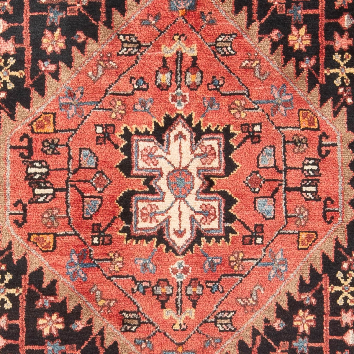 Alfombra persa - Nómada - Real - 205 x 123 cm - azul oscuro