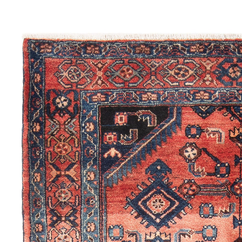 Alfombra persa - Nómada - Real - 217 x 133 cm - naranja