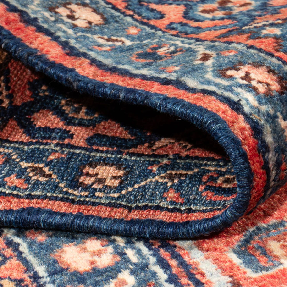 Alfombra persa - Nómada - Real - 217 x 133 cm - naranja