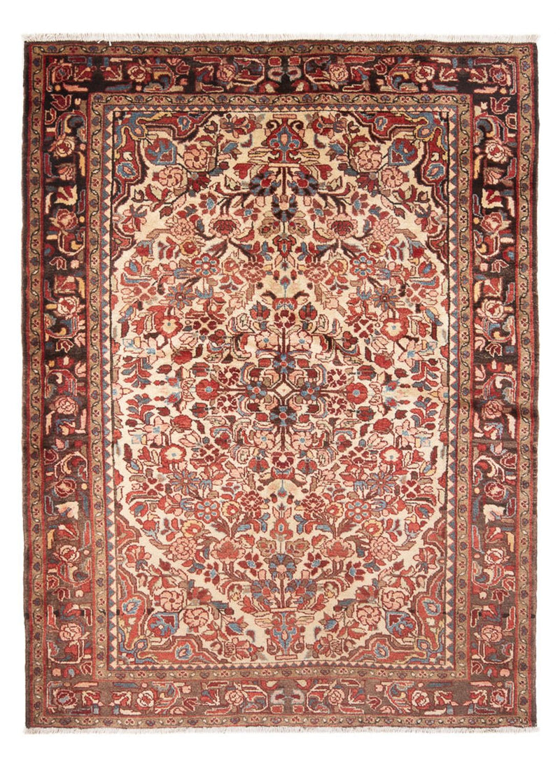 Alfombra persa - Nómada - Real - 214 x 152 cm - crema