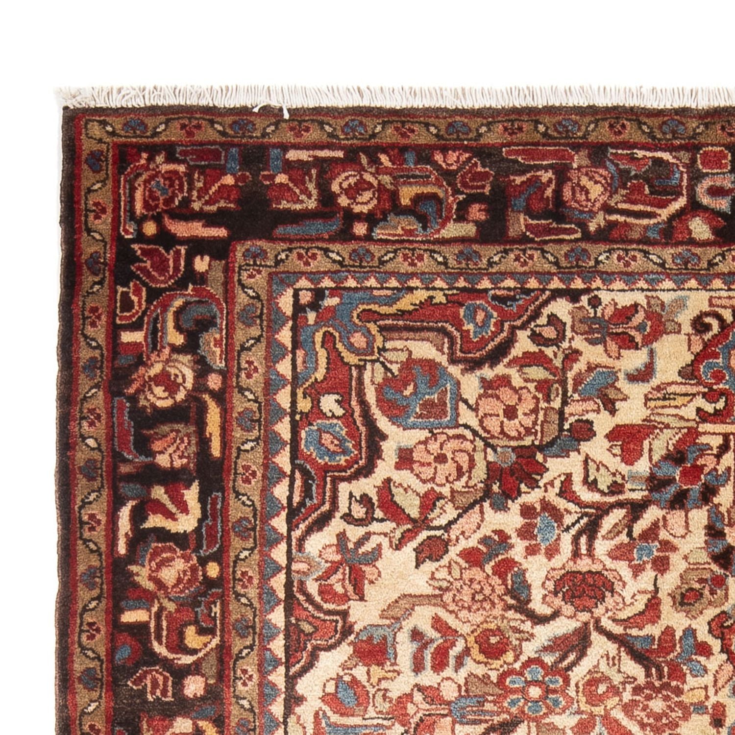 Alfombra persa - Nómada - Real - 214 x 152 cm - crema