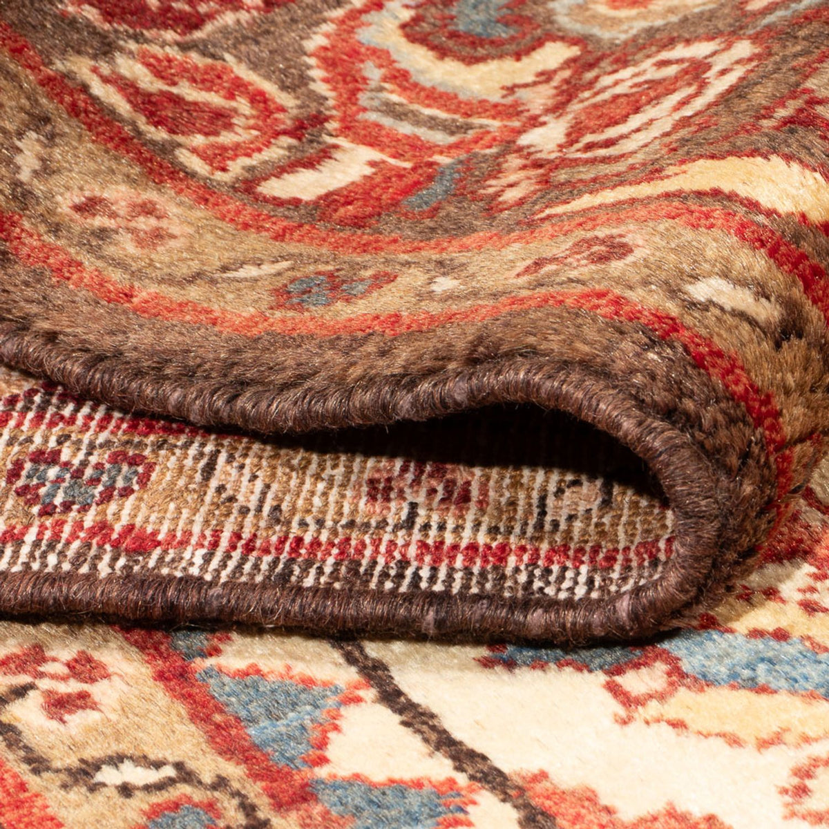 Alfombra persa - Nómada - Real - 214 x 152 cm - crema