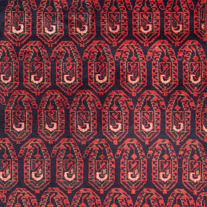 Alfombra persa - Nómada - Real - 203 x 138 cm - azul oscuro