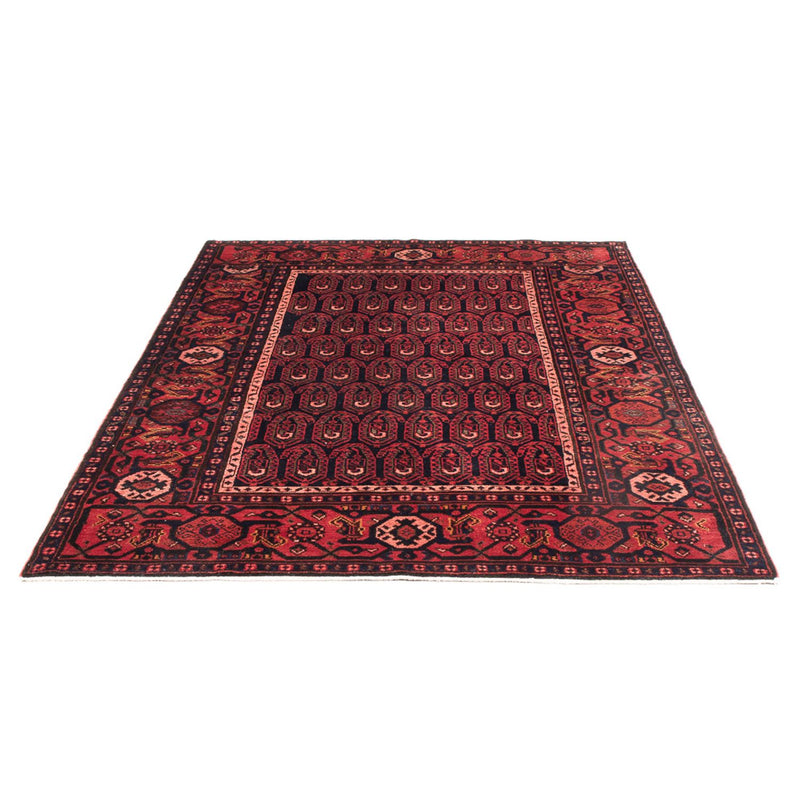 Alfombra persa - Nómada - Real - 203 x 138 cm - azul oscuro