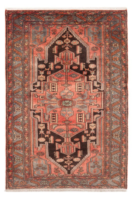 Alfombra persa - Nómada - Real - 221 x 141 cm - rojo