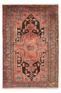 Alfombra persa - Nómada - Real - 221 x 141 cm - rojo