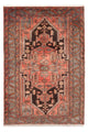 Alfombra persa - Nómada - Real - 221 x 141 cm - rojo