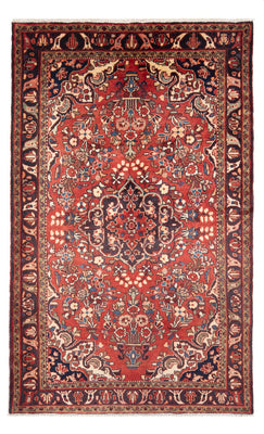Alfombra persa - Nómada - Real - 241 x 150 cm - rojo