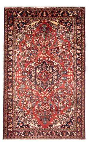 Alfombra persa - Nómada - Real - 241 x 150 cm - rojo