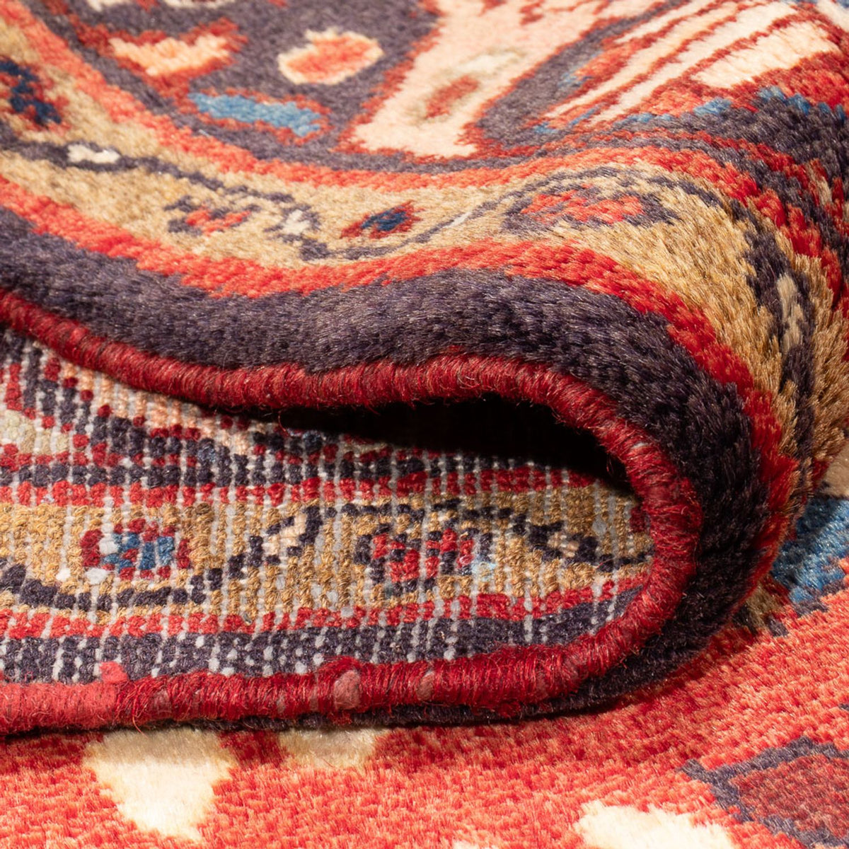 Alfombra persa - Nómada - Real - 241 x 150 cm - rojo