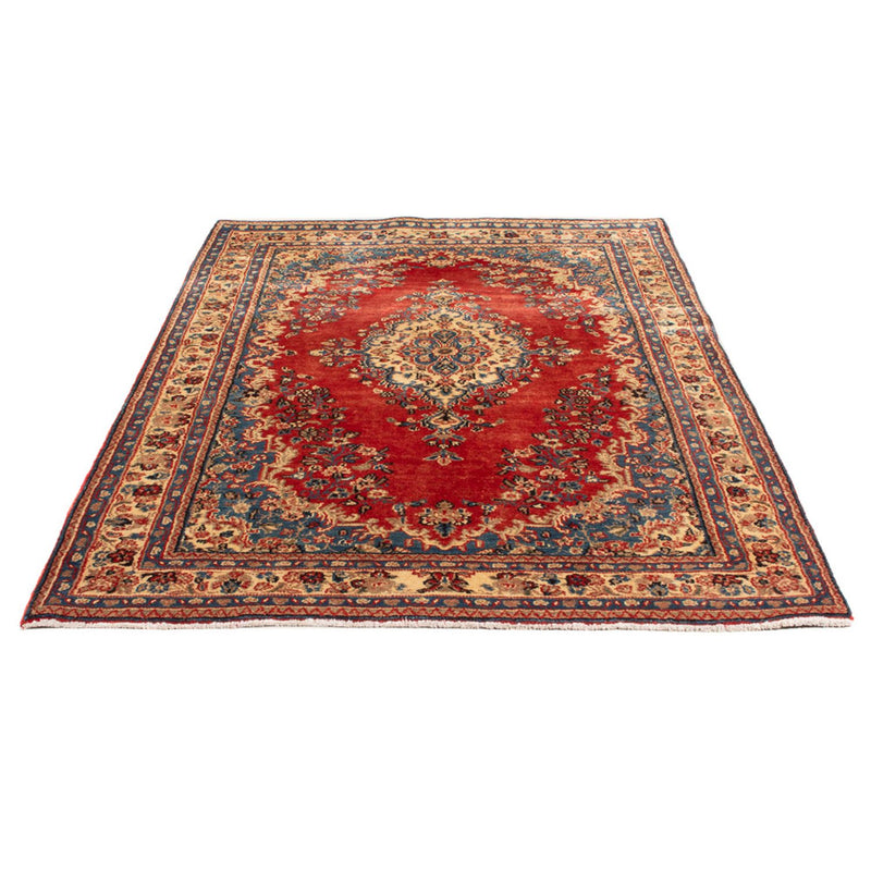 Alfombra persa - Nómada - Real - 198 x 129 cm - rojo