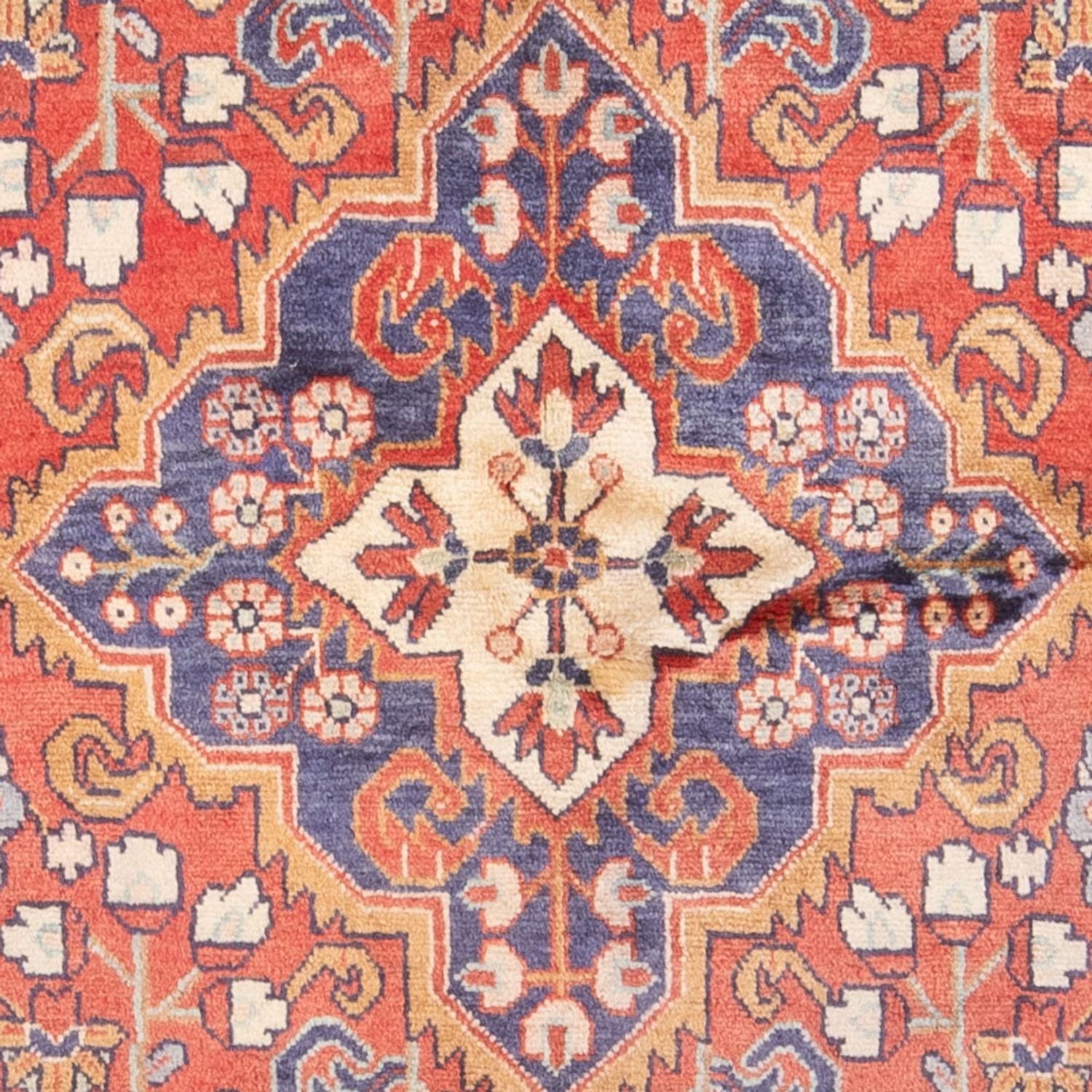 Alfombra persa - Nómada - Real - 208 x 126 cm - rojo