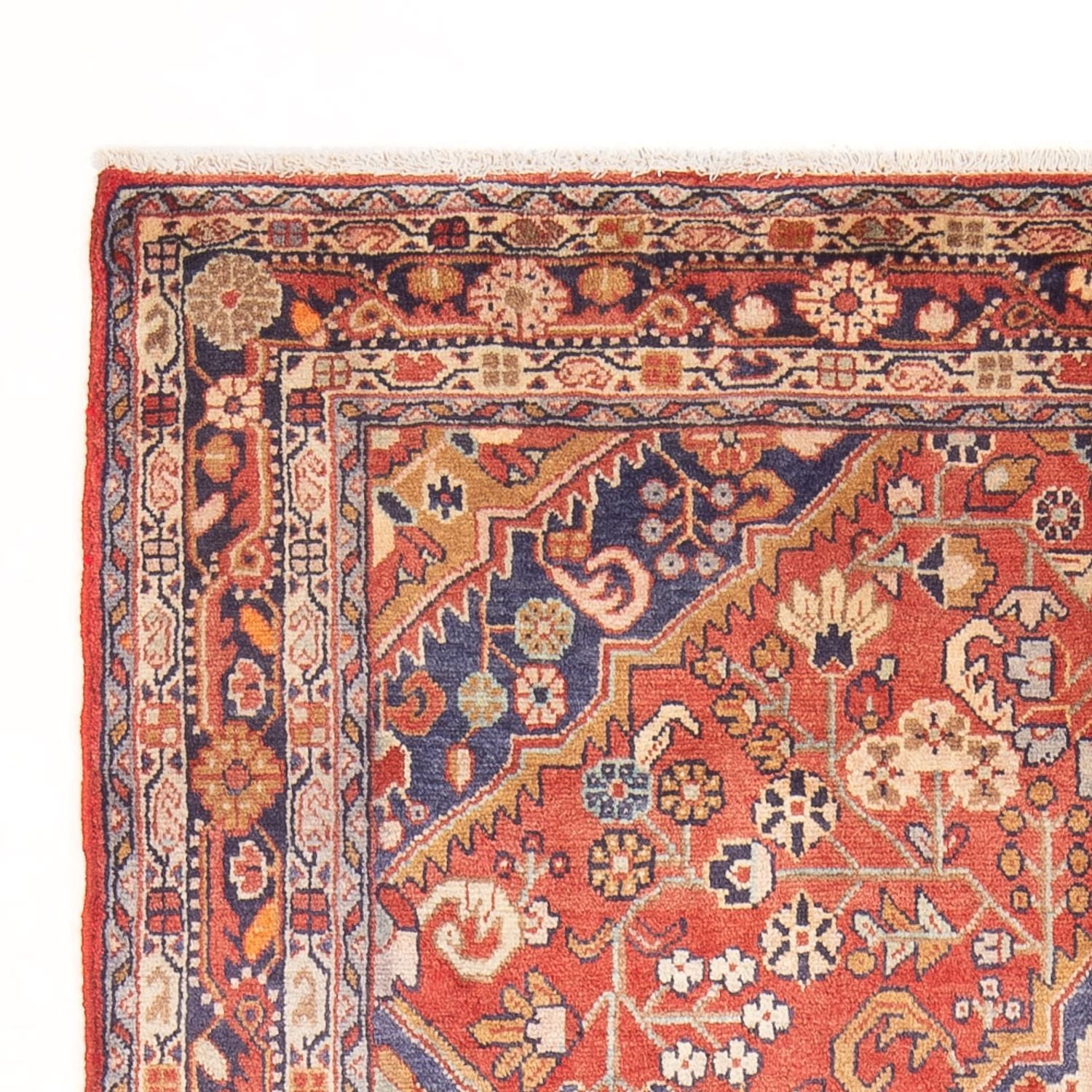 Alfombra persa - Nómada - Real - 208 x 126 cm - rojo