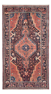 Alfombra persa - Nómada - Real - 241 x 134 cm - azul oscuro