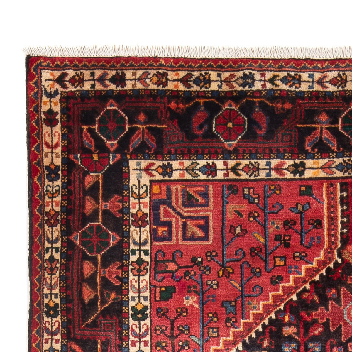 Alfombra persa - Nómada - Real - 228 x 141 cm - azul oscuro