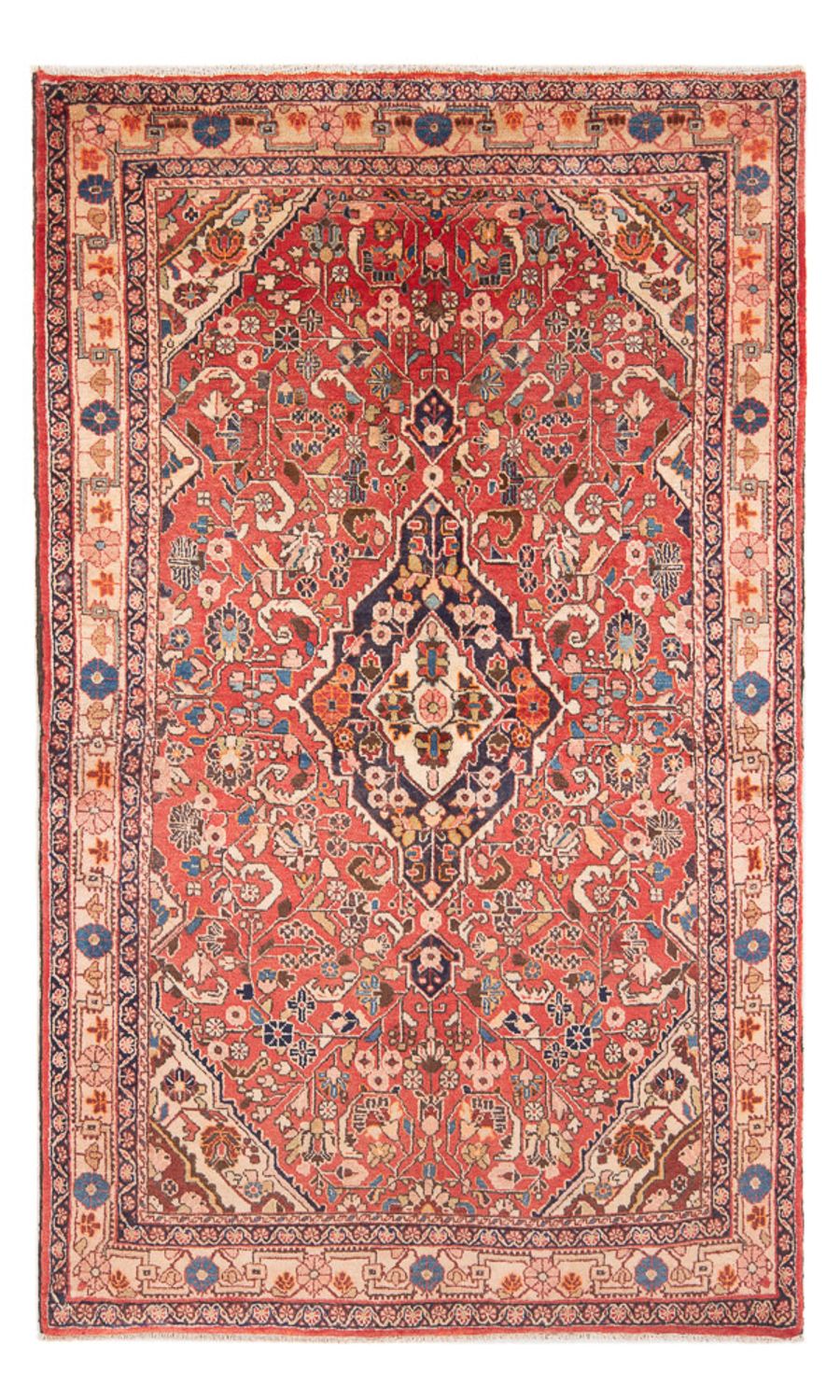 Alfombra persa - Nómada - Real - 210 x 125 cm - rojo