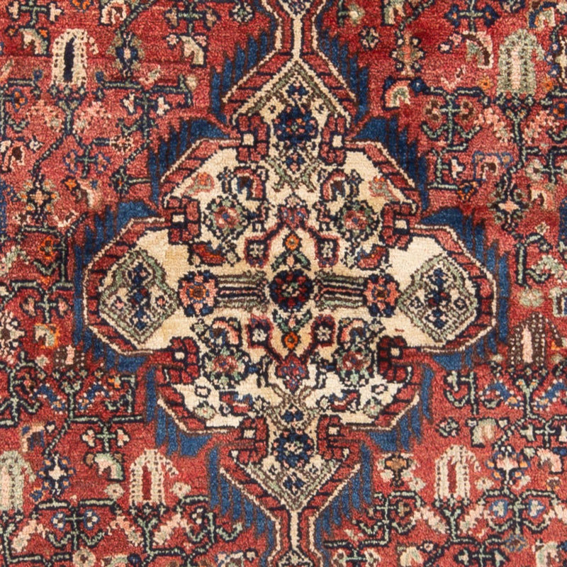 Alfombra persa - Nómada - Real - 221 x 132 cm - rojo