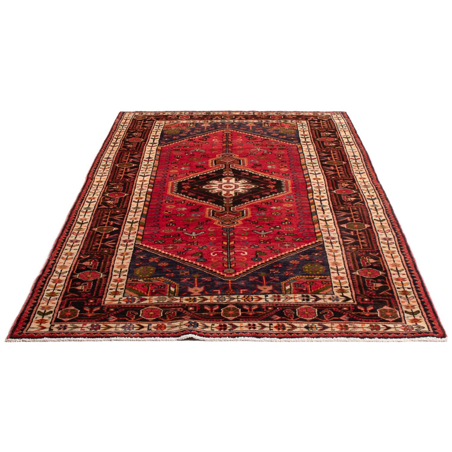 Alfombra de pasillo Alfombra persa - Nómada - 232 x 129 cm - rojo