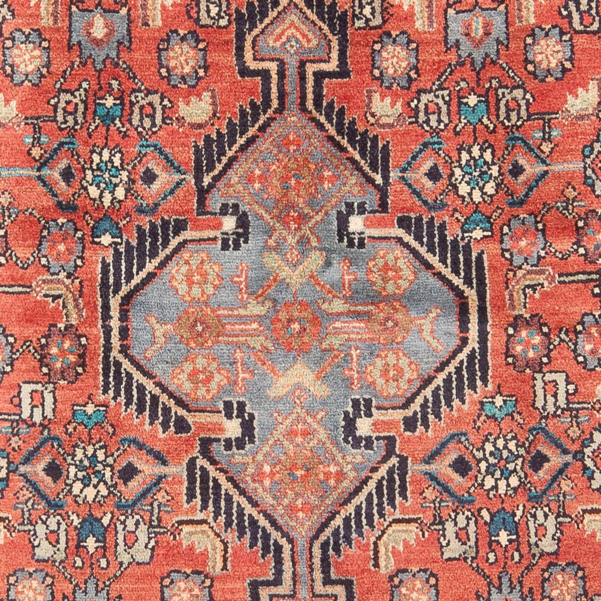 Alfombra persa - Nómada - Real - 225 x 147 cm - rojo