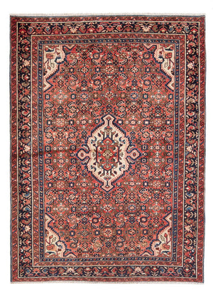 Alfombra persa - Nómada - Real - 204 x 145 cm - rojo