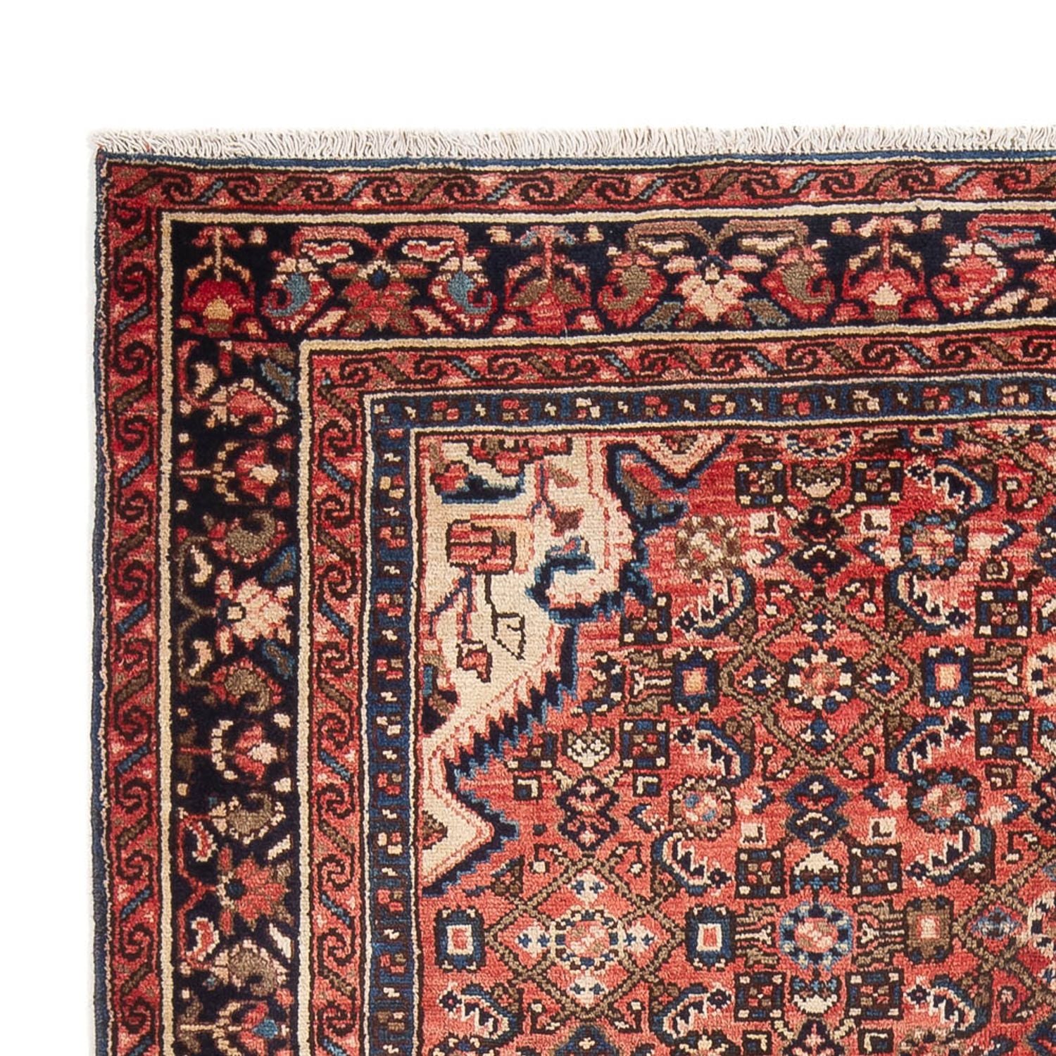 Alfombra persa - Nómada - Real - 204 x 145 cm - rojo