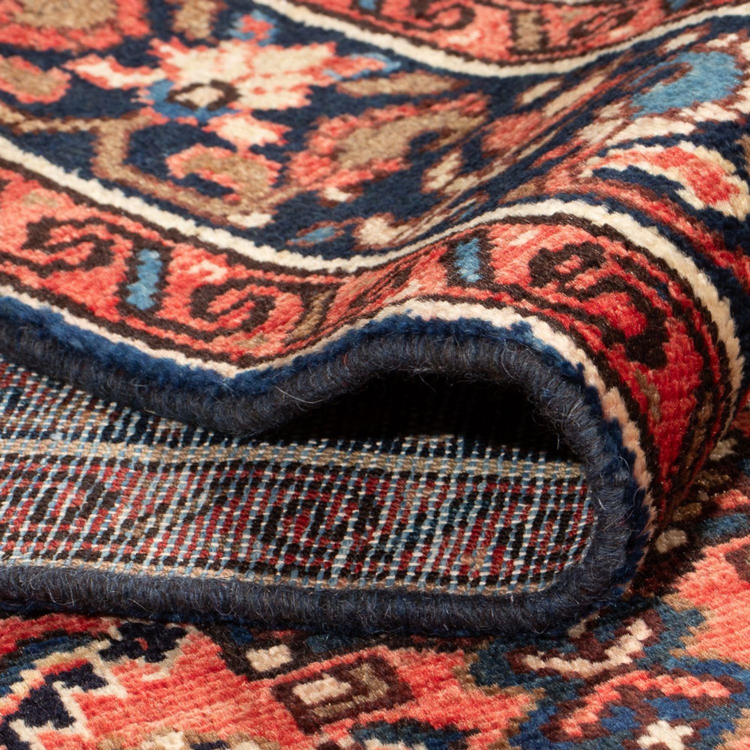 Alfombra persa - Nómada - Real - 204 x 145 cm - rojo