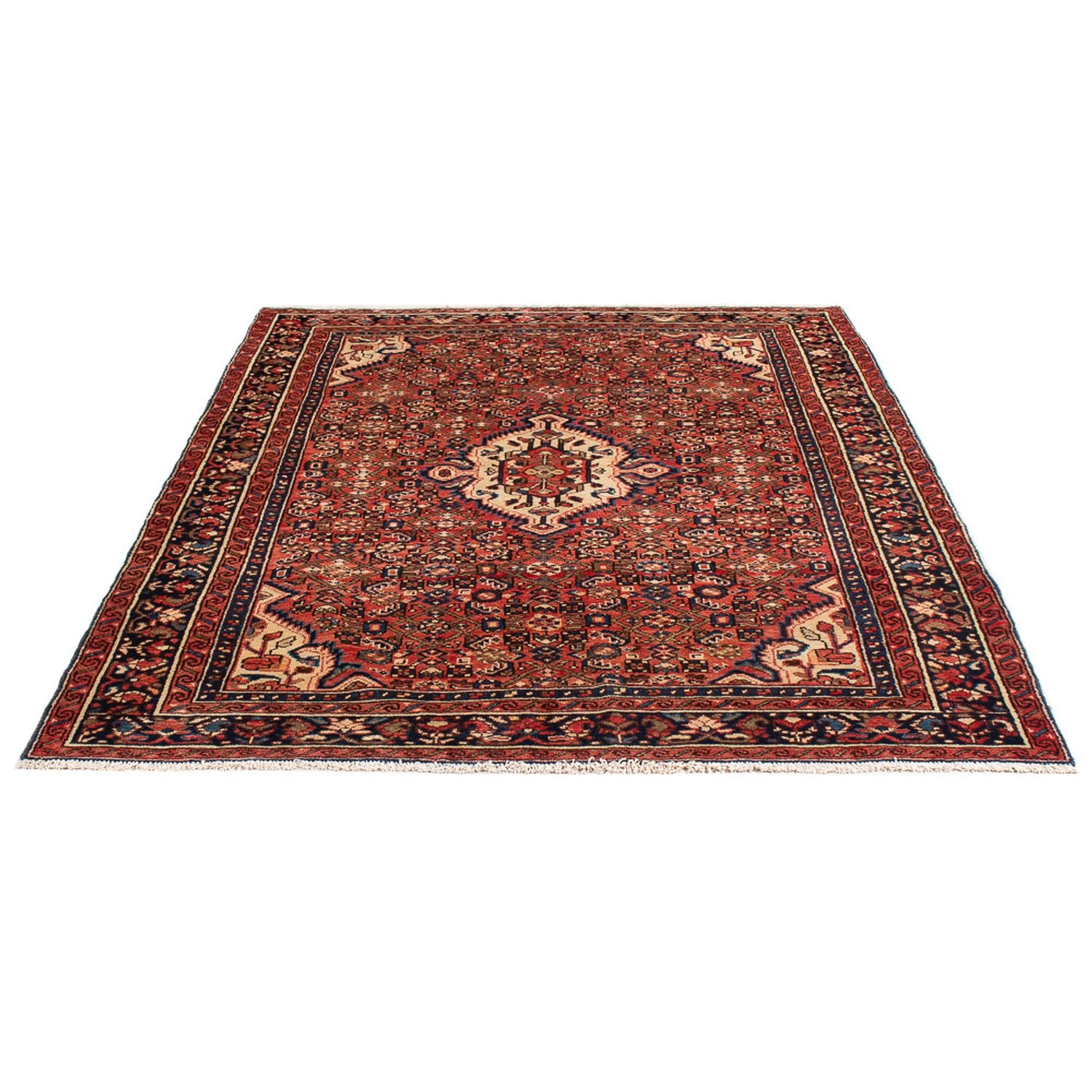 Alfombra persa - Nómada - Real - 204 x 145 cm - rojo