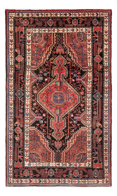 Alfombra persa - Nómada - Real - 212 x 125 cm - azul oscuro