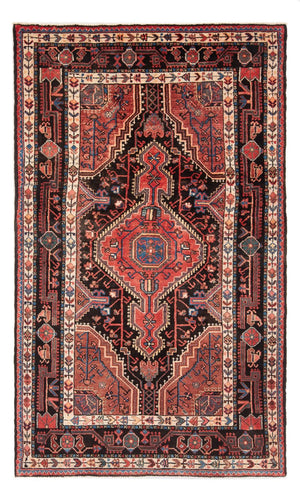 Alfombra persa - Nómada - Real - 212 x 125 cm - azul oscuro