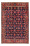 Alfombra persa - Nómada - Real - 198 x 130 cm - azul oscuro