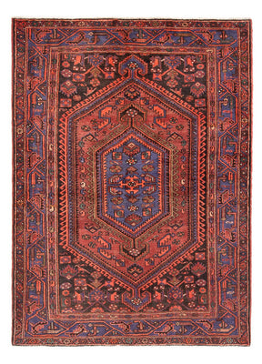 Alfombra persa - Nómada - Real - 197 x 142 cm - rojo