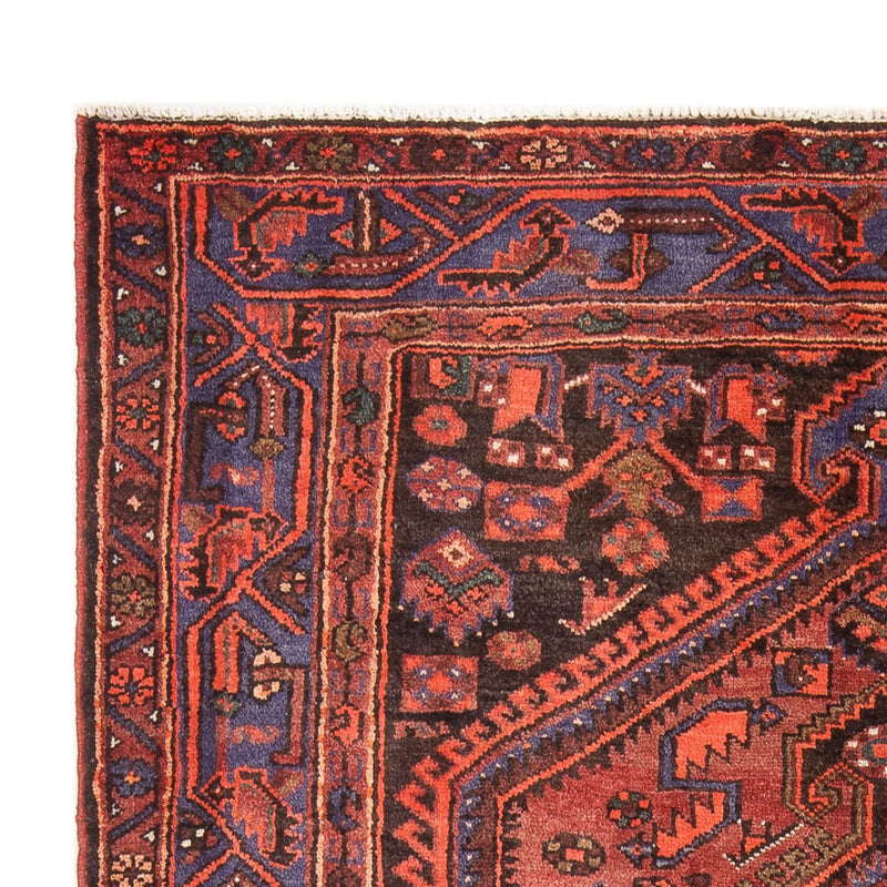 Alfombra persa - Nómada - Real - 197 x 142 cm - rojo