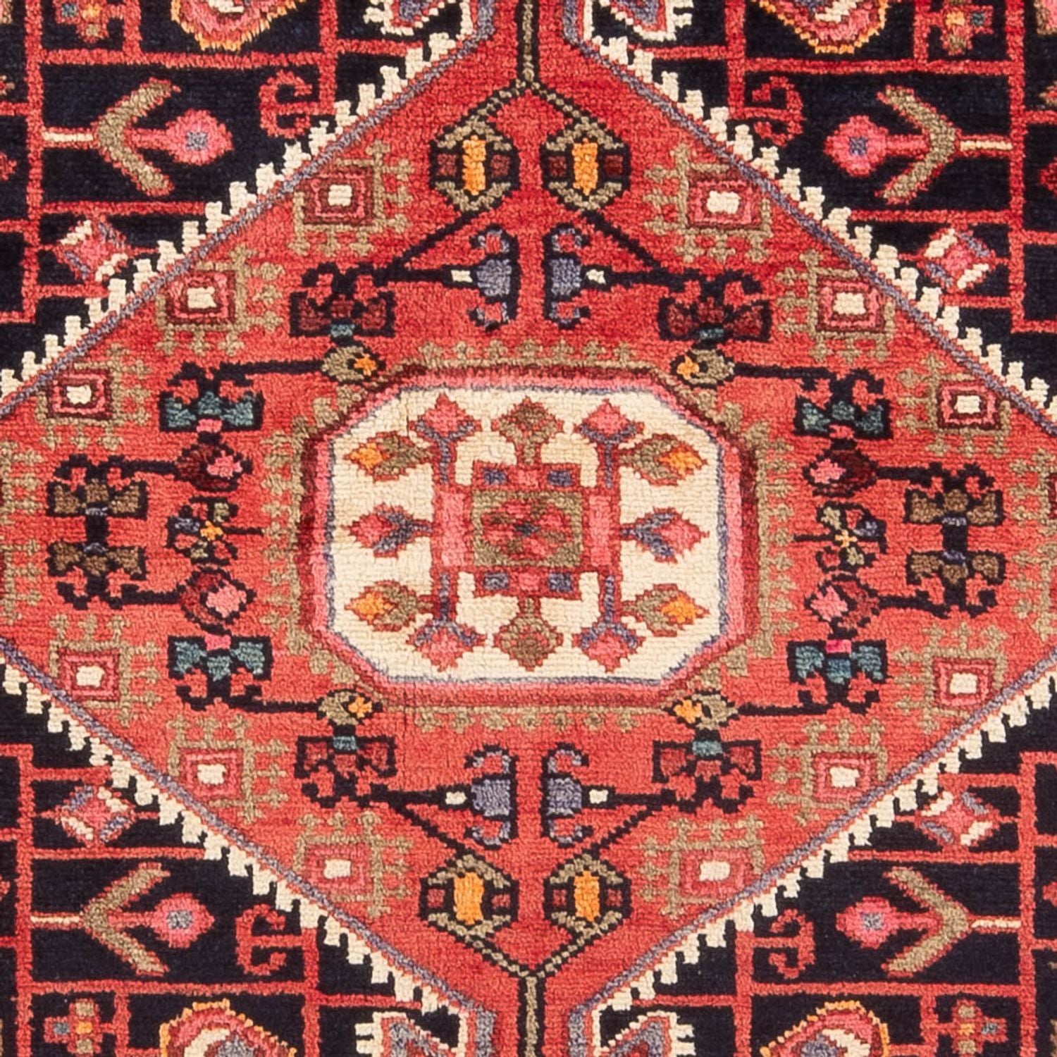Alfombra persa - Nómada - Real - 204 x 132 cm - azul oscuro